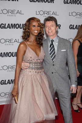 Iman and David Bowie image