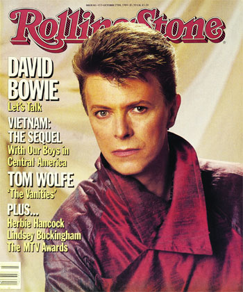 David Bowie on the cover of the Rolling Stone