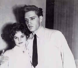 Elvis Presley and young Priscilla