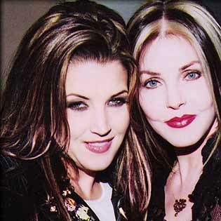 Priscilla and Lisa Marie Presley