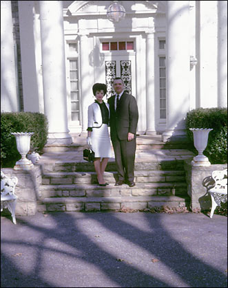 Priscilla Presley and her father Paul at Graceland, 1963 image