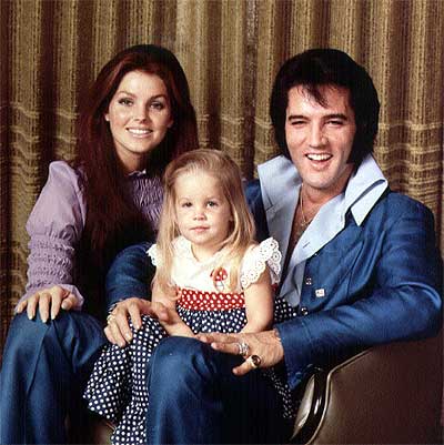 Priscilla, Lisa Marie and Elvis Presley family portrait