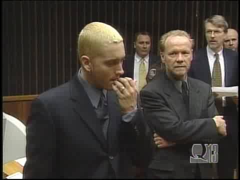 Eminem chewing his fingernails