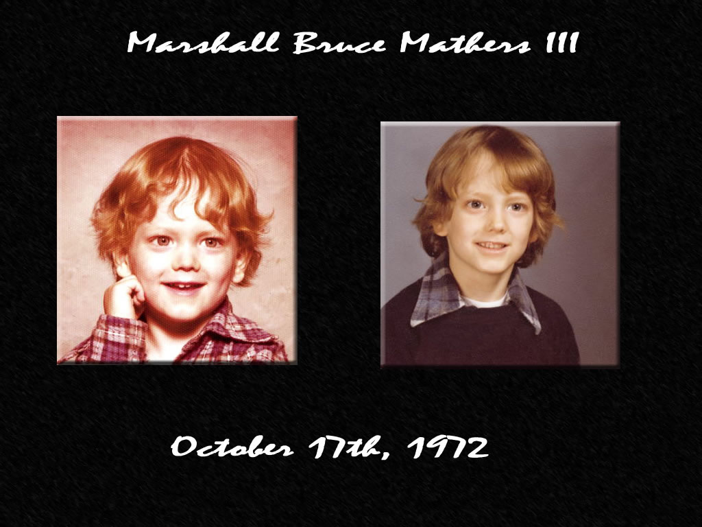 childhood picture of Marshall Bruce Mathers III wallpaper image