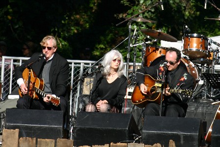 T-Bone Burnett, Emmylou Harris and Elvis Costello