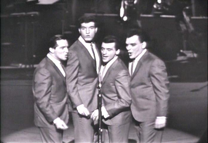 Frankie Valli and the Four Seasons singing some of their famous harmony