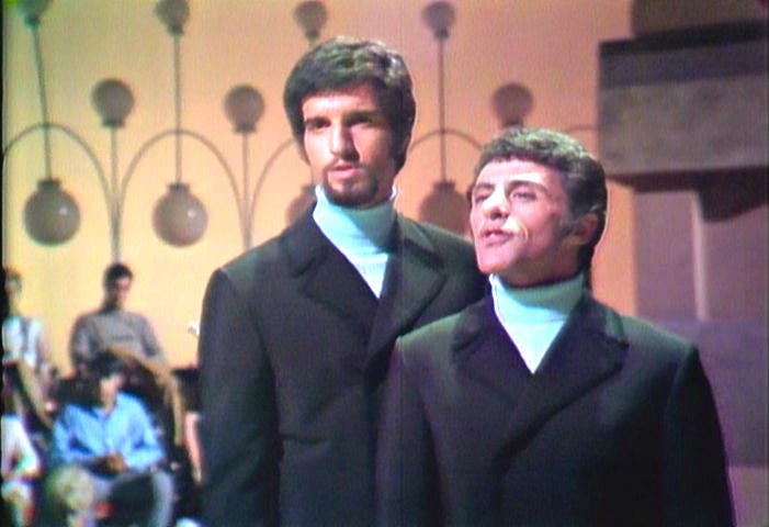 Bob Gaudio and Frankie Valli, the co-owners of the Four Seasons