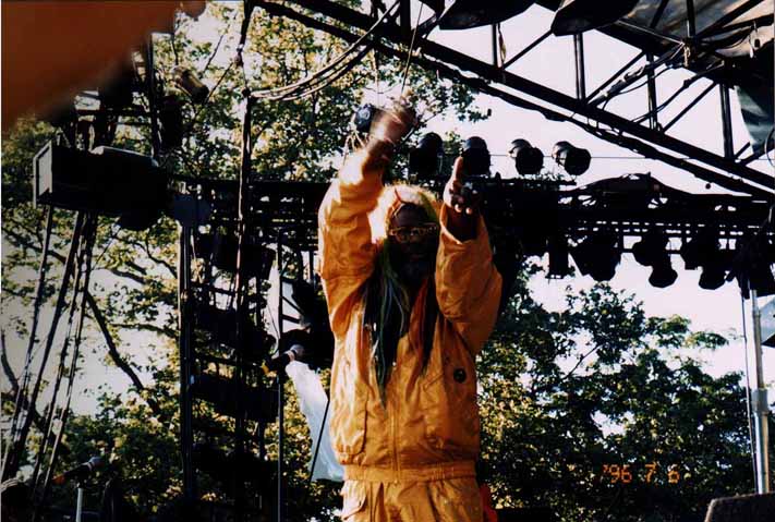 George Clinton on stage