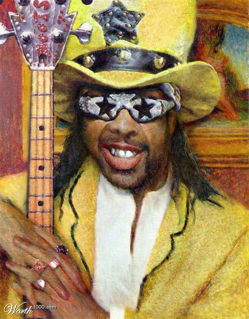 painting of Bootsy Collins