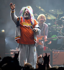 George Clinton on stage
