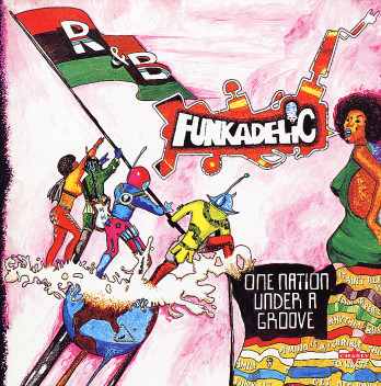 Funkadelic album cover - One Nation Under a Groove
