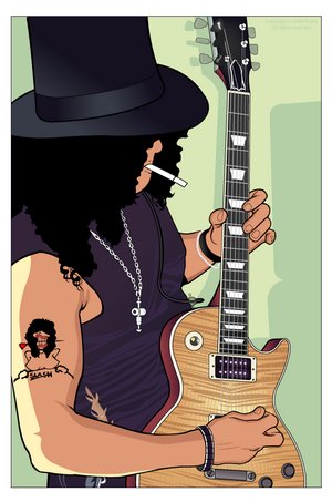 painting of Slash