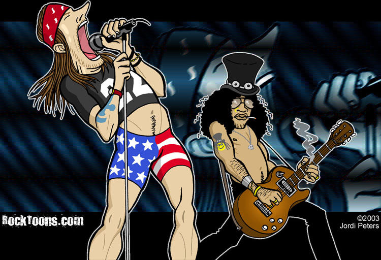 Guns n Roses cartoon