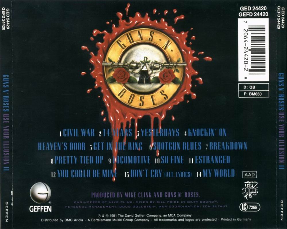 Guns N Roses album cover, Use Your Illusion II
