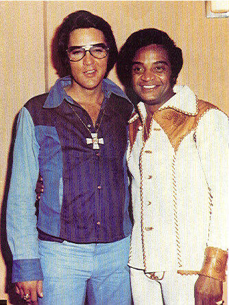 Elvis Presley and his pal Jackie Wilson