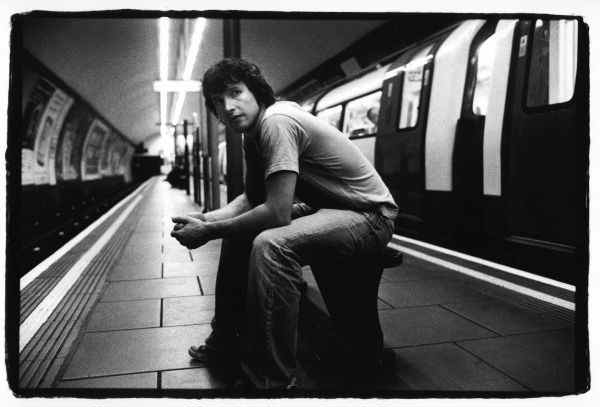 James Blunt in a train station