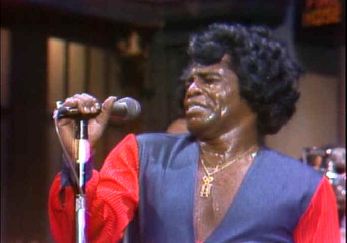 James Brown on stage