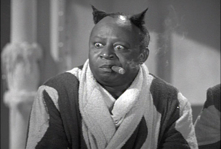 Mantan Moreland as an Idea Man in hell from Cabin in the Sky