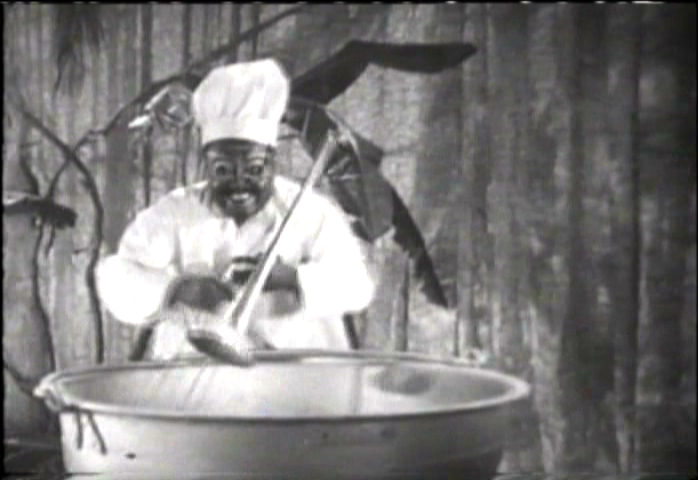 jungle chef stirring the pot with his trombone