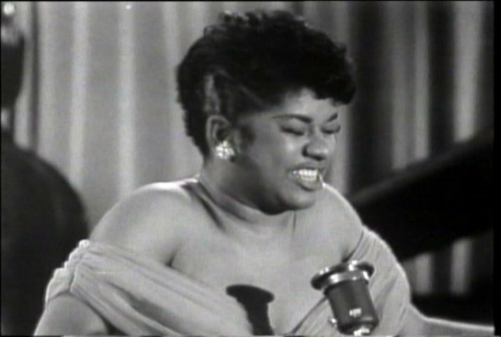 Ruth Brown about to cum down her leg thinking about her mean man