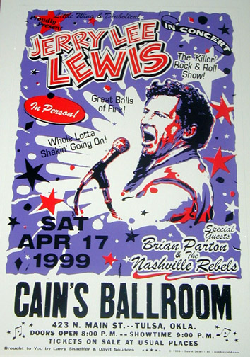 Jerry Lee Lewis concert poster