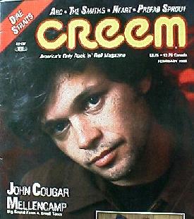 John Mellencamp on the cover of Creem