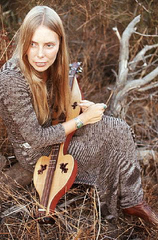 Joni Mitchell in the woods