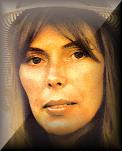 close up of Joni Mitchell