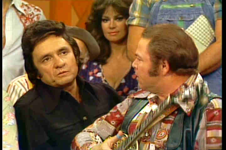 Johnny Cash and Roy Clark