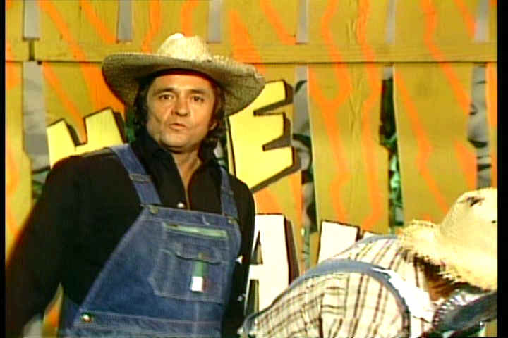 Johnny Cash on Hee Haw, 1975