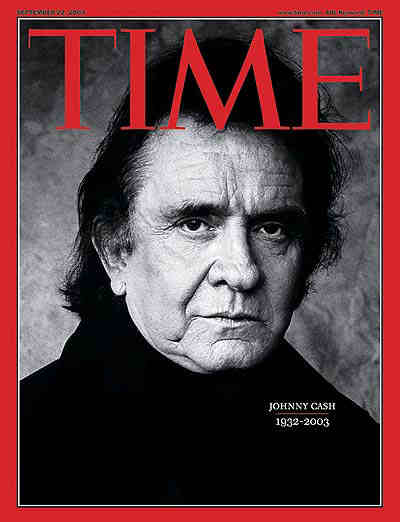 Johnny Cash on the cover of Time magazine