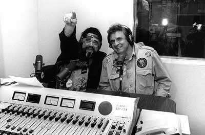 Johnny Cash and Wolfman Jack