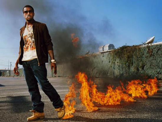 controversial flamethrower Kanye West