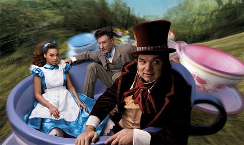 Beyonce Knowles, Lyle Lovett and Oliver Platt take a little trip to Wonderland