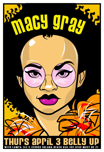 Macy Gray concert poster