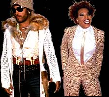 Lenny Kravitz and Macy Gray