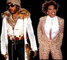 Lenny Kravitz and Macy Gray