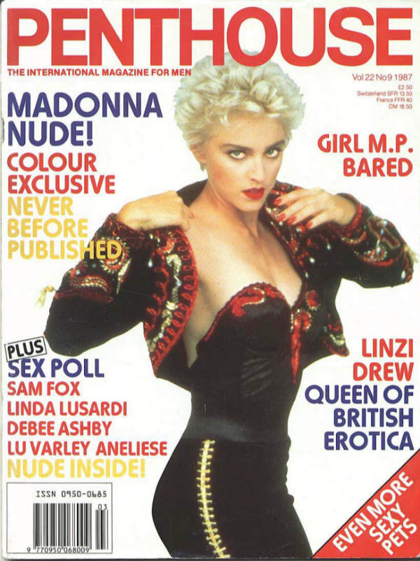 1987 Madonna Penthouse cover