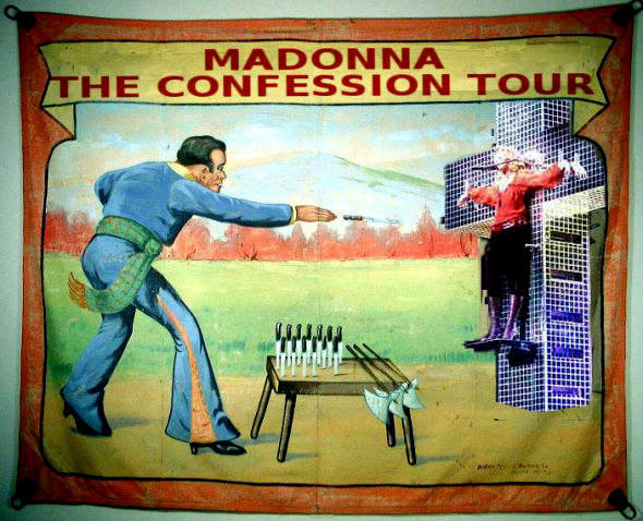 painting from Madonna's confession tour