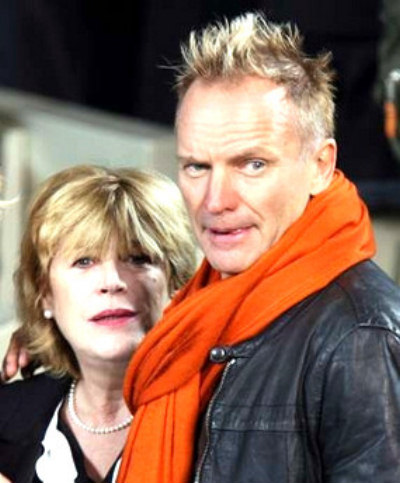 Sting and Marianne Faithfull