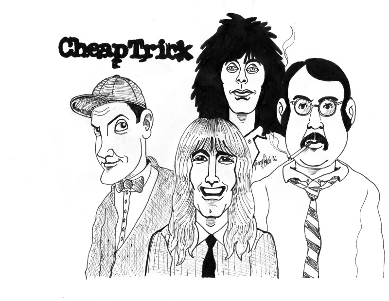 Cheap Trick caricature