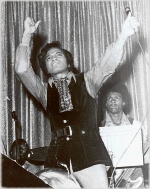 Jackie Wilson on stage