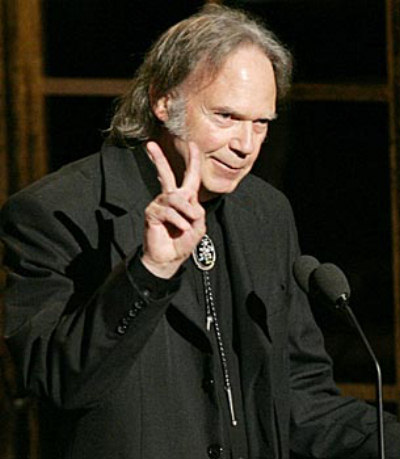 Neil Young peace sign