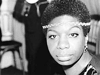 hip young Nina Simone with a groovy headband