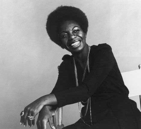 uncharacteristically happy Nina Simone photo