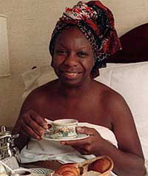 breakfast in bed for Nina Simone