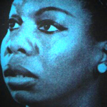 Nina Simone holds her breath till she's blue in the face