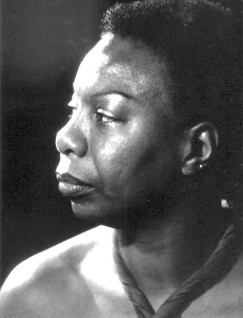 Nina Simone cuts a stern profile