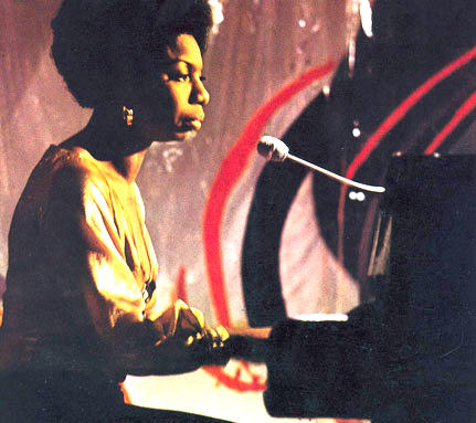 Nina Simone at the piano