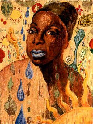Nina Simone painting